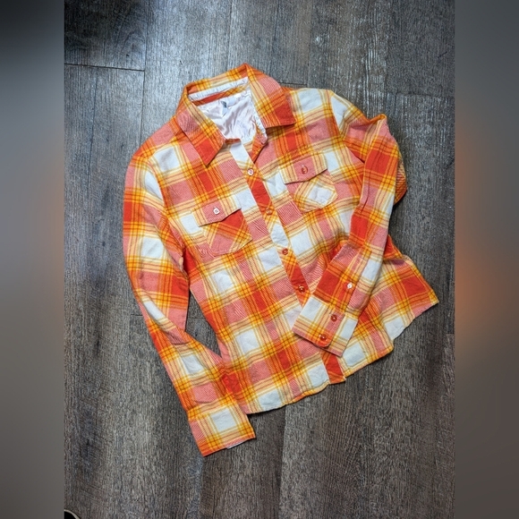 Vans Purple & Black Plaid Flannel Shirt S M main image 1